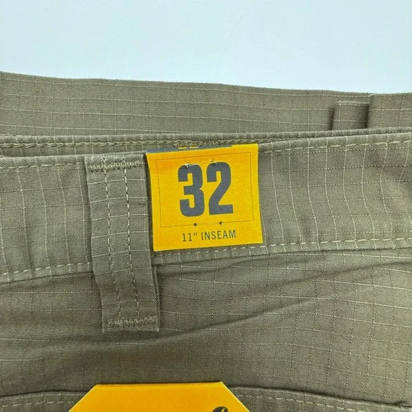 Carhartt Mens 32 Relaxed Fit Force Ripstop Cargo Work Shorts Khaki BS3643 - Picture 9 of 9